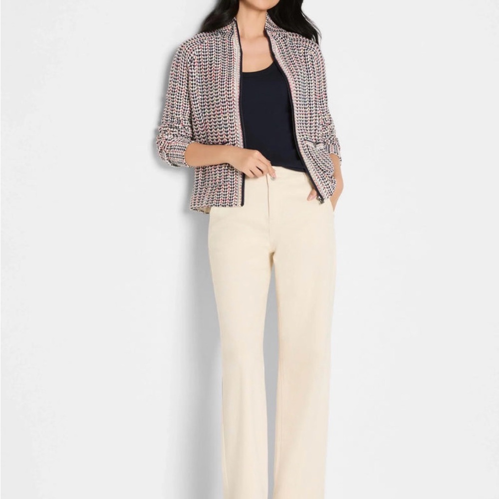 NIC+ZOE Tuck Stitch Colorwheel Jacket NWT M